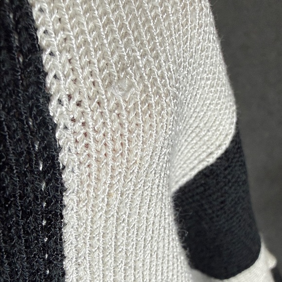 Anthropologie Maeve Slouchy Boatneck Sweater black and white stripes (T2) - Picture 11 of 11